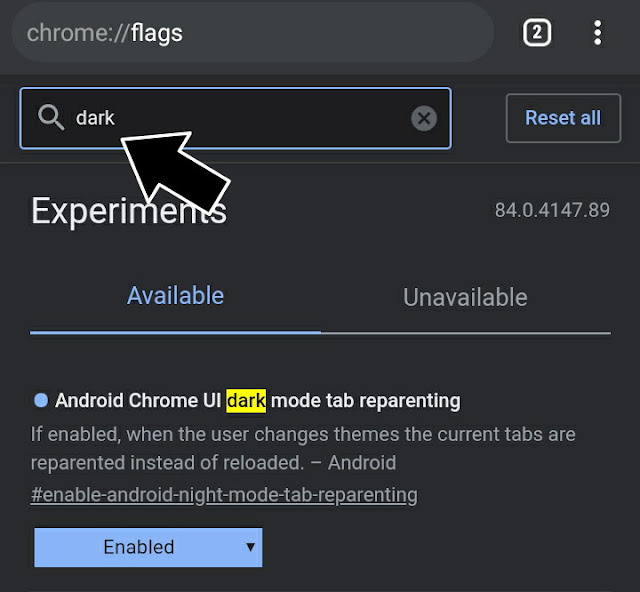 Cara Mengganti Tema Chrome Di Android Menjadi FULL DARK MODE