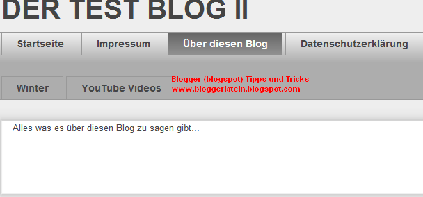 Seiten bei Blogger Blogspot anzeigen. Gadget Seiten. Seitentitel entfernen. Titel einer Seite entfernen.