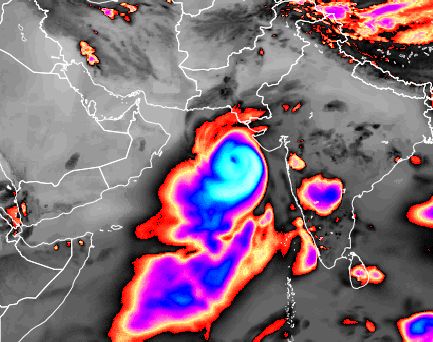ararabian sea tropical cyclone ashobaa passes gujarat june 8 2015
