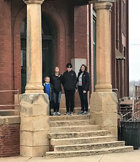 Steps of State Capital Publishing Museum in Guthrie Oklahoma