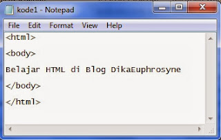 belajar menulis kode HTML