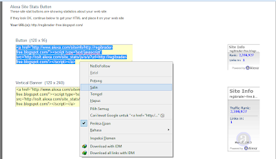 Cara Memasang Widget Alexa Rank di Blog