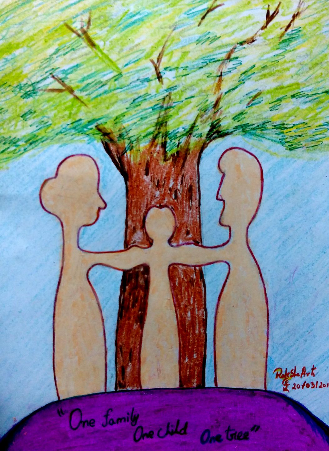 GOOGLE -My Own work on Google : PENCIL DRAWING - SAVE TREES - SAVE YOURSELF