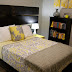 Black And White And Yellow Bedroom