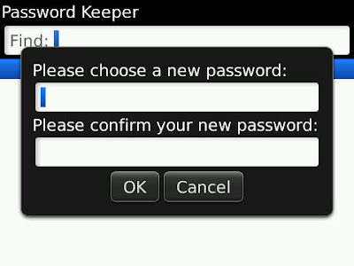 How to use Password Keeper in your Blackberry Phone