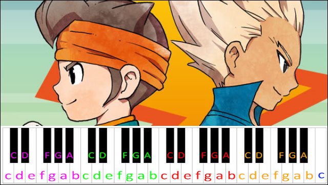 Inazuma Eleven Piano / Keyboard Easy Letter Notes for Beginners