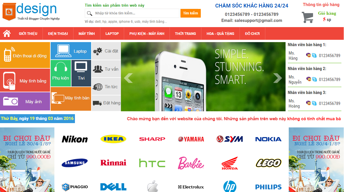 template blogspot tin tức