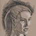Sketch A Day #2 - Female Head on Toned Paper