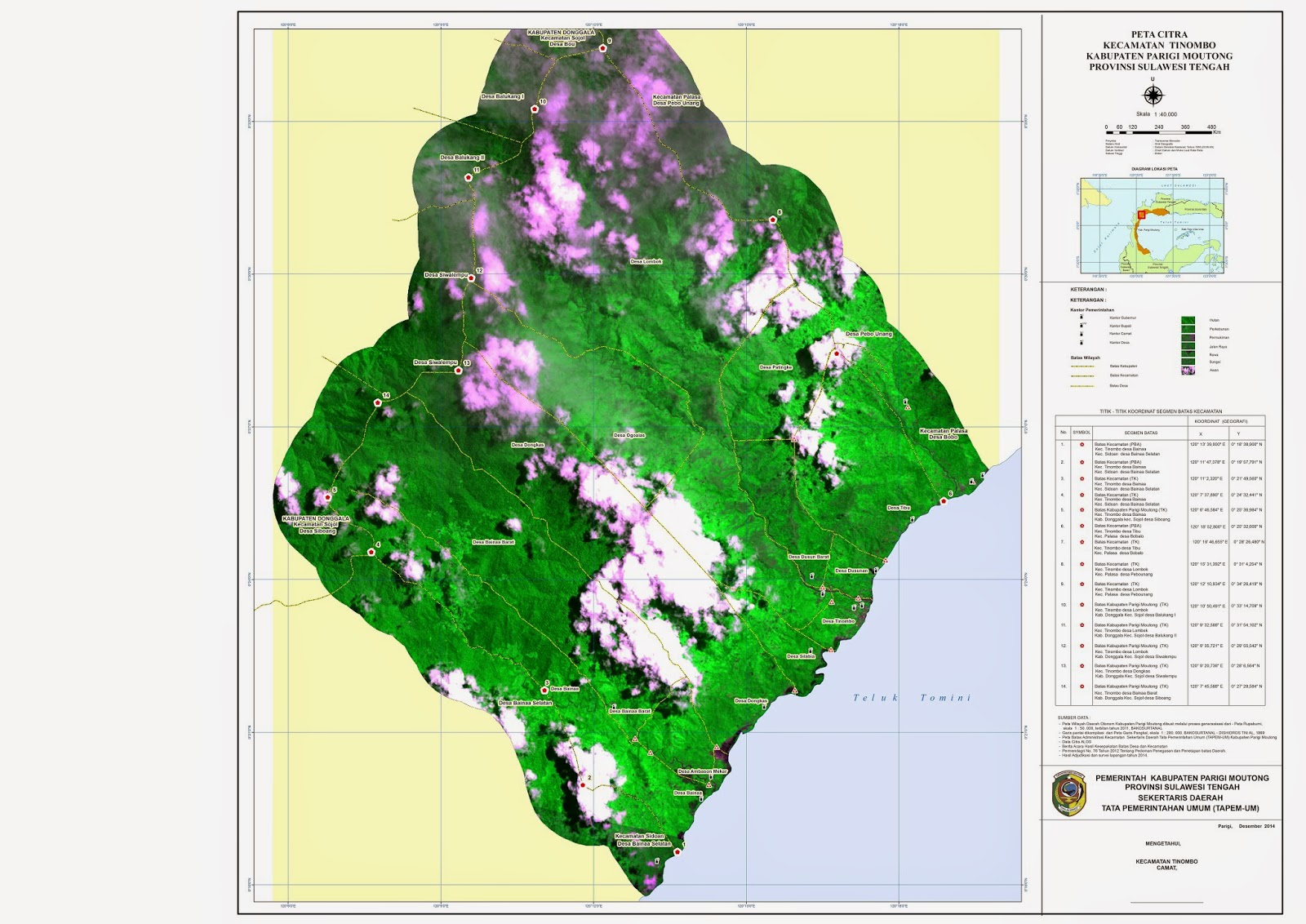 DATA SPASIAL GIS: verifikasi segmen peta batas kecamatan kabupaten ...
