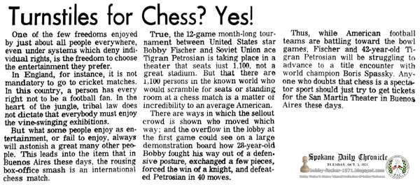 Turnstiles for Chess? Yes!