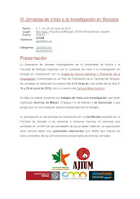 IV Jornadas de Iniciación a la Investigación de Estudiantes. 