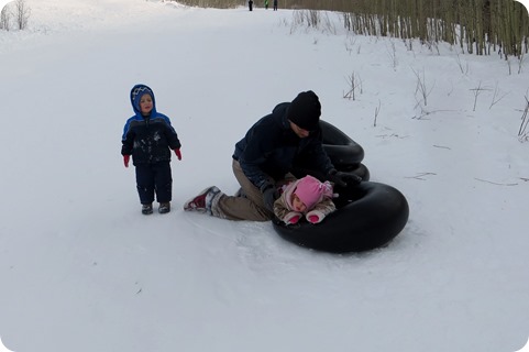 Sledding at Old Powderhorn