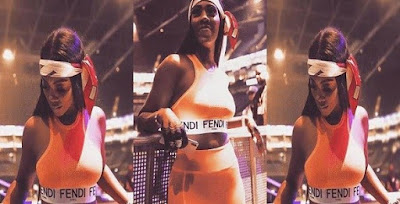 Tiwa Savage puts her b@@bs on display in Fendi