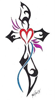 Tribal Tattoos Cross Design