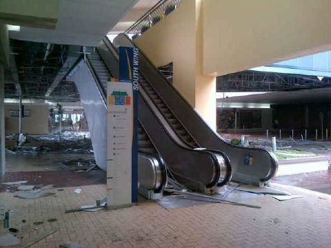 One of the areas in SM Mall of Asia during Typhoon Pedring