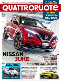 Quattroruote 773 - Gennaio 2020 | ISSN 0035-5917 | TRUE PDF | Mensile | Motori | Prove su Strada | Automobili | Listino Prezzi
Quattroruote è una rivista mensile italiana di automobilismo, fondata dall'imprenditore marchigiano Gianni Mazzocchi nel febbraio 1956, con l'obiettivo di creare una rivista per il «guidatore medio», ben presto divenuta la più venduta in Italia nel suo genere. Negli anni ha esteso la sua diffusione, stringendo accordi con diverse testate internazionali, in nazioni quali Russia, Cina, Romania e nel 2007 in Inghilterra, inaugurando una partnership con Top Gear.