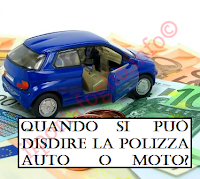 recedere dal contratto di assicurazione auto o moto