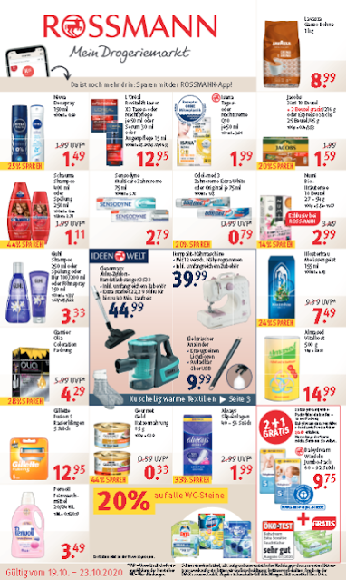 ROSSMANN  Akcionen, Coupons + Prospekt - Angebote  ab 19.10 2020