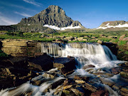 Glacier National Park has almost all its original endemic plant and animal . (mountain cascade glacier national park montana)