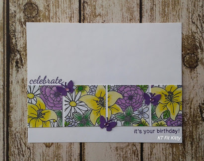 Celebrate by FT Fit Kitty features Blooming Botanicals, Basket of Wishes, Newton's Birthday Bash by Newton's Nook Designs; #newtonsnook, #inkypaws, #floralcards, #carmaking