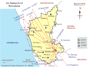 🌿Air Network map of Karnataka