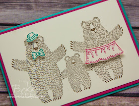 Bear Hugs Card inspired by Goldilocks and the Three Bears - New Stamp Set available from 5 January 2016 - details here