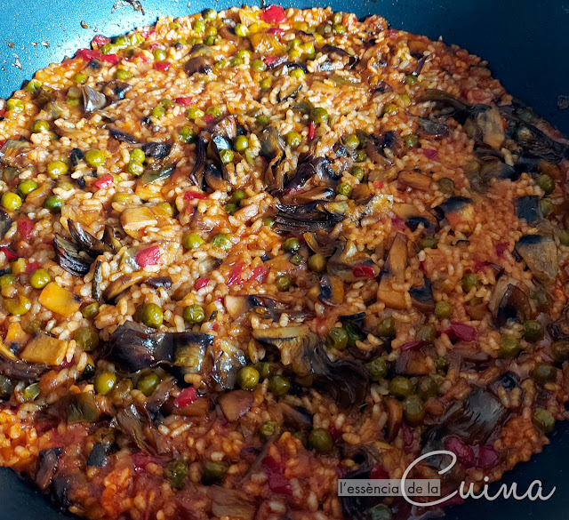 Arròz. Verdures, Arroz, Verduras, paella, cuina casolana, cocina casera, l'Essència de la Cuina, Blog de Cuina de la Sònia