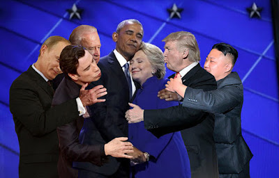 Obama and Hillary Clinton Hug Memes