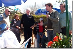Ricardo Daubagna y Rodrigo Torre estuvieron presentes en la inauguración