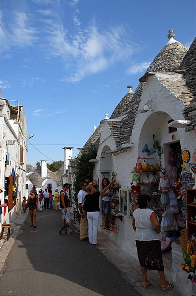 Alberobello, the city of drystone dwellings known as trulli , is an exceptional example of vernacular architecture. It is one of the best preserved and most homogeneous urban areas of this type in Europe. Its special features, and the fact that the buildings are still occupied, make it unique. It also represents a remarkable survival of prehistoric building techniques.