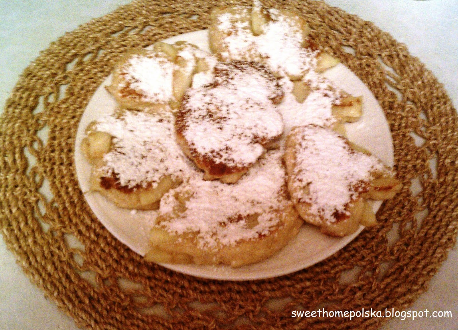 Home Polska:  flour Polish apples pancakes / Racuchy without racuszki with Sweet  can make you how pancakes
