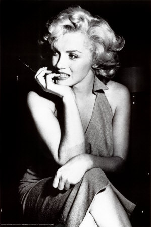 It may be my imagination but Marilyn's expression is so similar to that of