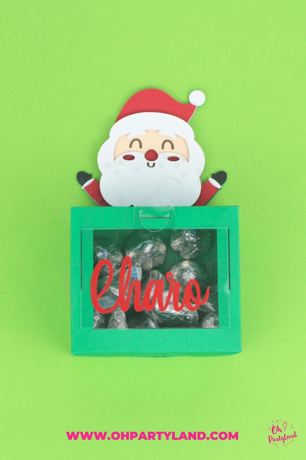 santa candy holder template