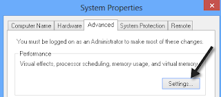  Adjust for Best Performance windows 8 step 2