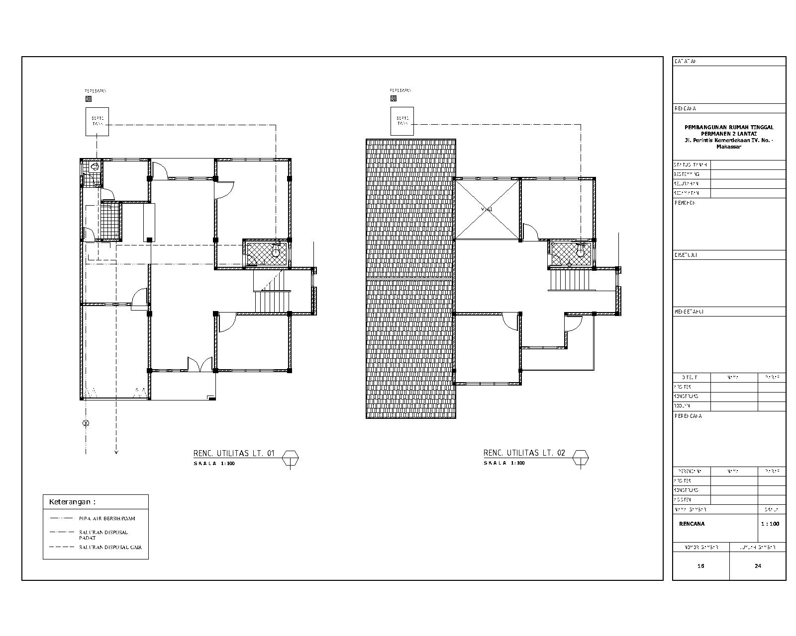 Download Gambar Rencana  Bangunan Lengkap File DWG  AutoCad