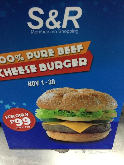 S&R 2016 Cheese Burger Deluxe Promo