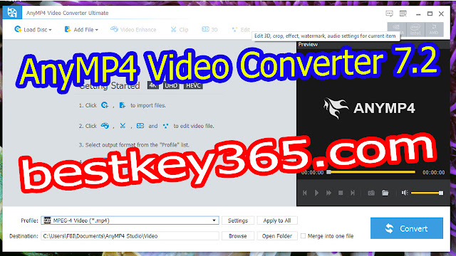 AnyMP4 Video Converter Ultimate 7.2 [bestkey365.com] how to install