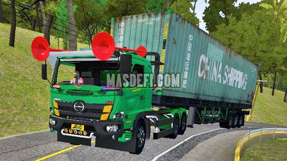  Banyaknya Mod Bussid yang didesain oleh para Modder  9 MOD BUSSID Truck Hino 500 Trailer Terbaru Paling Viral