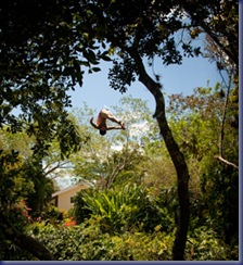 mid-dive