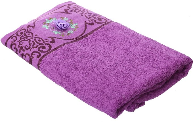 Baliex Cotton Body Towel - Purple - 160x90 cm