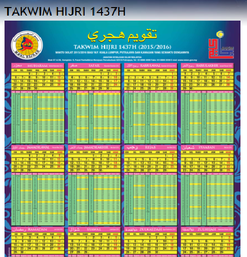 Muat Turun Download Takwim Hijri 1437H - JunaBlogg