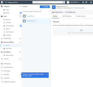 Cara Verifikasi Kepemilikan Domain di Facebook
