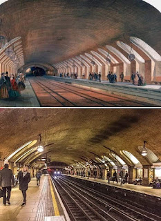 Underground Station Baker Street, England.