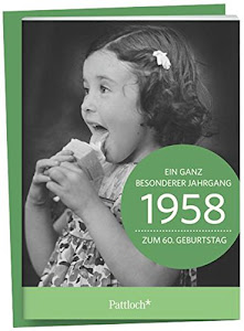 1958 - Ein ganz besonderer Jahrgang Zum 60. Geburtstag: Jahrgangs-Heftchen mit Kuvert