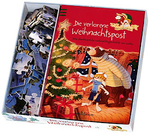 Hase und Holunderbär - Die verlorene Weihnachtspost: Buch + Puzzle