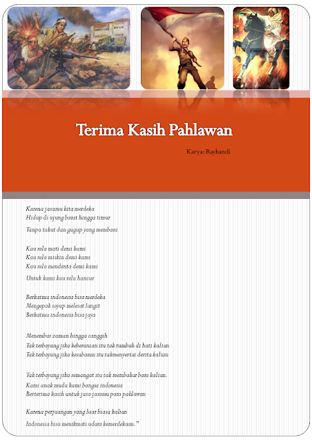 Pusi Kemerdekaan "Terima Kasih Pahlawan"