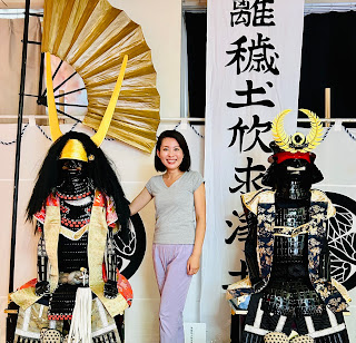 Replicas of samurai armour