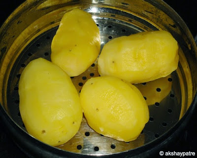 steamed potatoes