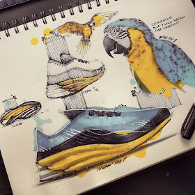 09-Gold-and-Blue-Macaw-Trainers-TiahDesign-Animal-Inspiration-for-Product-Design-www-designstack-co