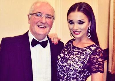 Amy Jackson with her father